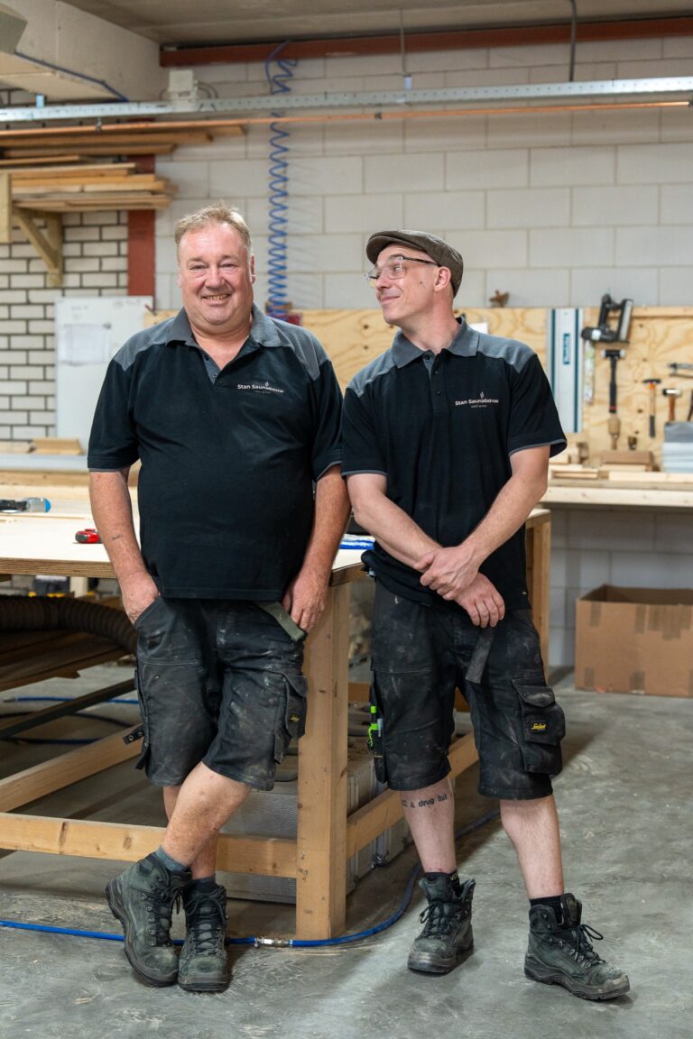 Portret van het team van Stan Saunabouw